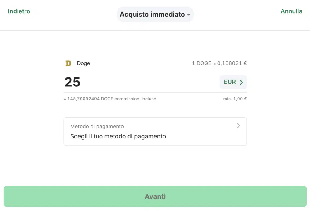 Comprare DOGE