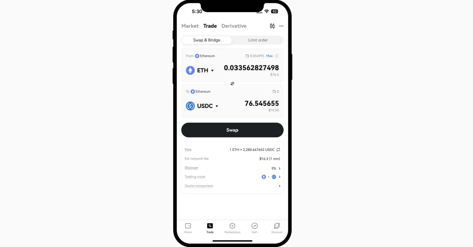 L'app crypto e Bitcoin di OKX