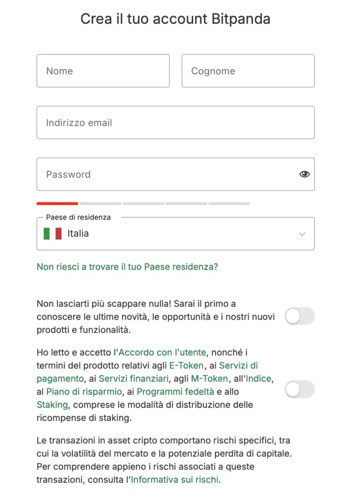 BItpanda registrati
