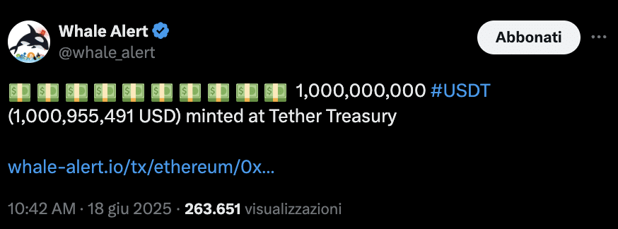 Tether treasury