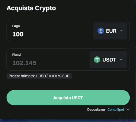 VErsare 100$ BITGET