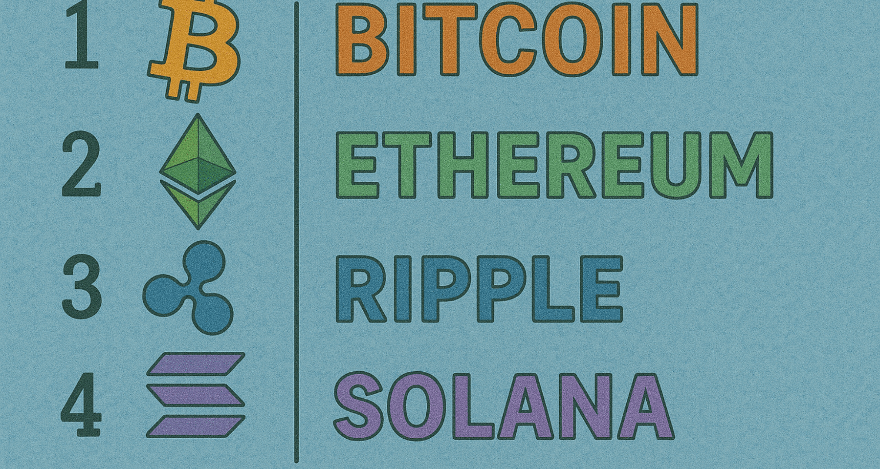 Le 4 crypto del momento. Bitcoin, Ethereum, Ripple e Solana: futuro spiegato