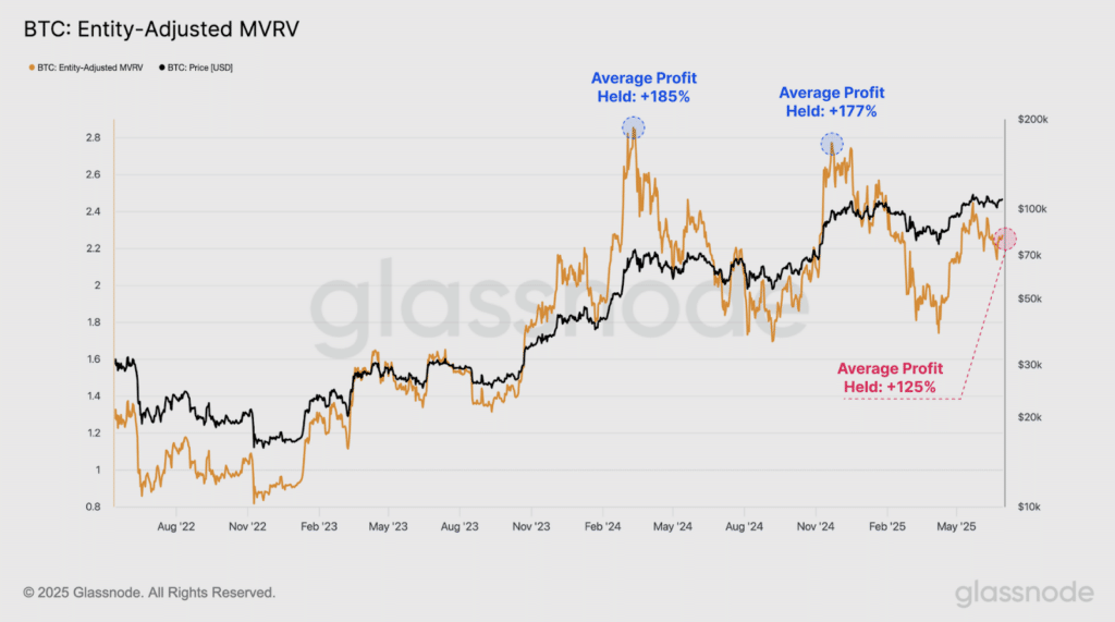 Bitcoin profitto MVRV