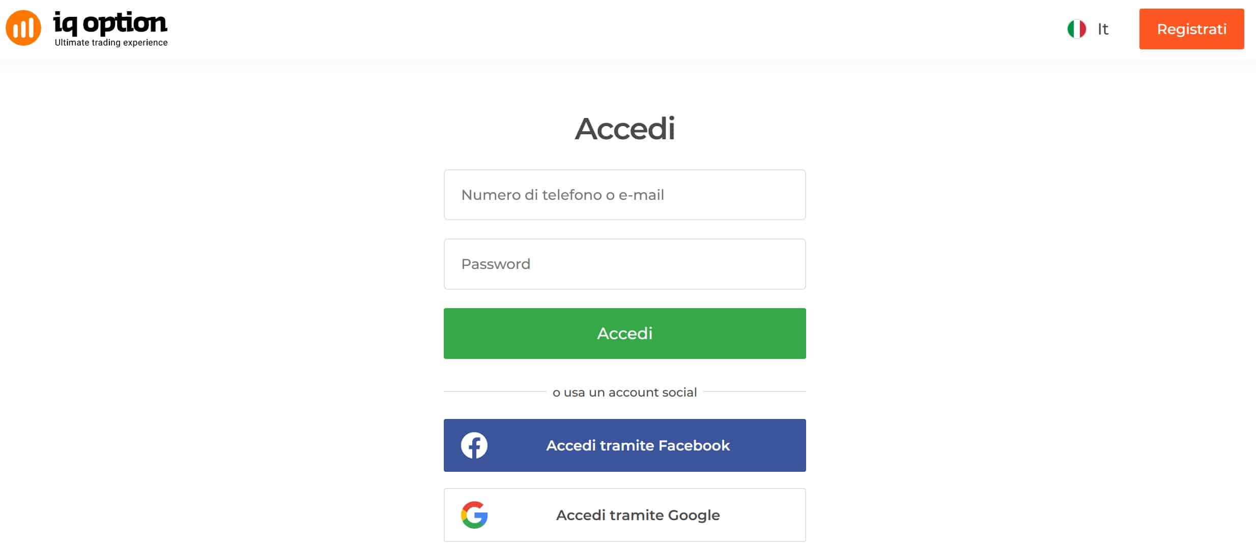 IQ Option login