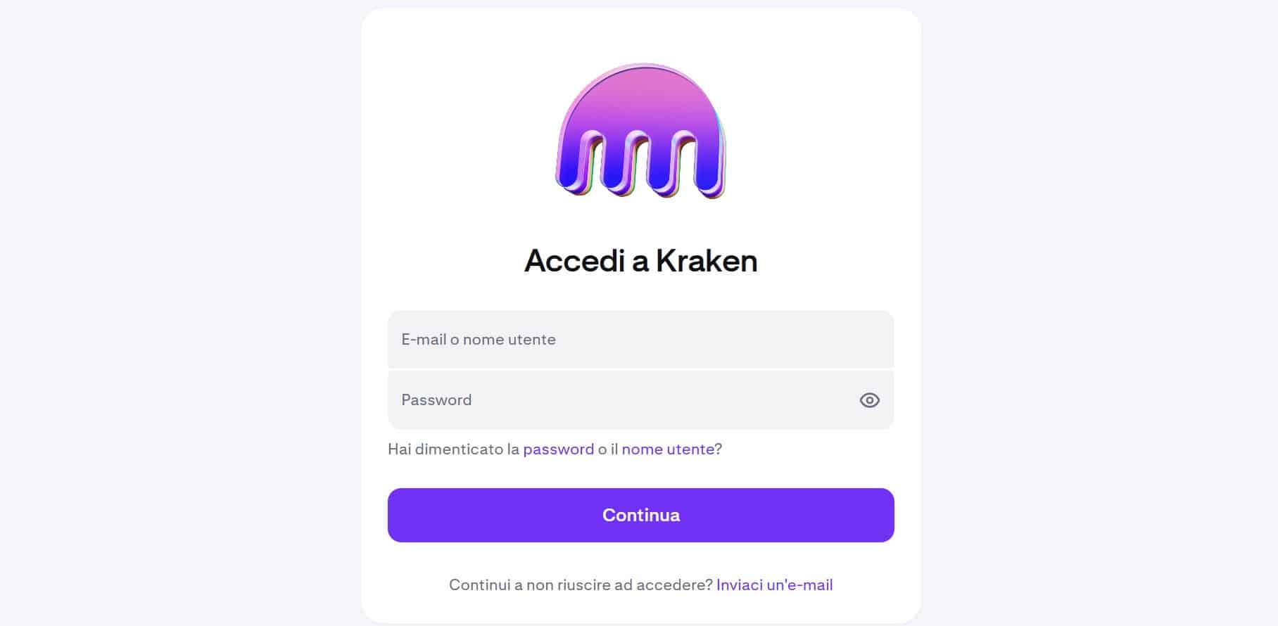 Kraken - login