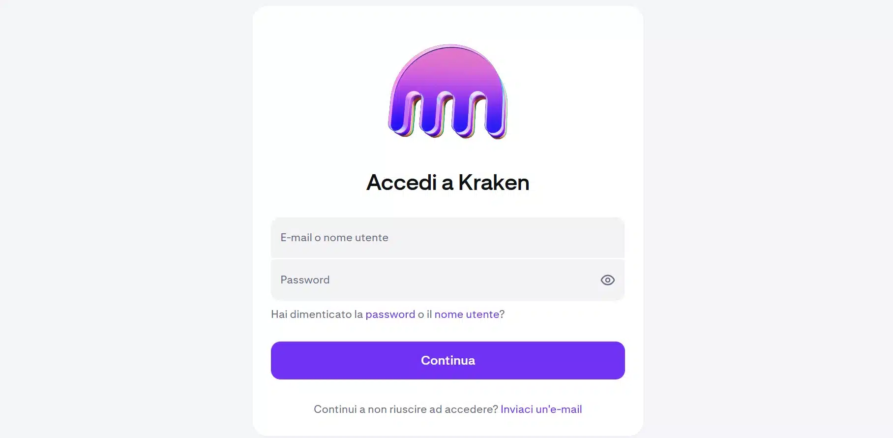 Kraken - login