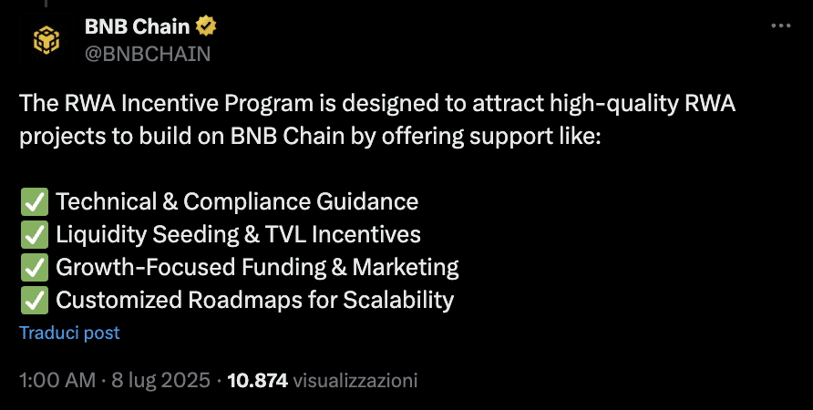 Programma RWA BNB