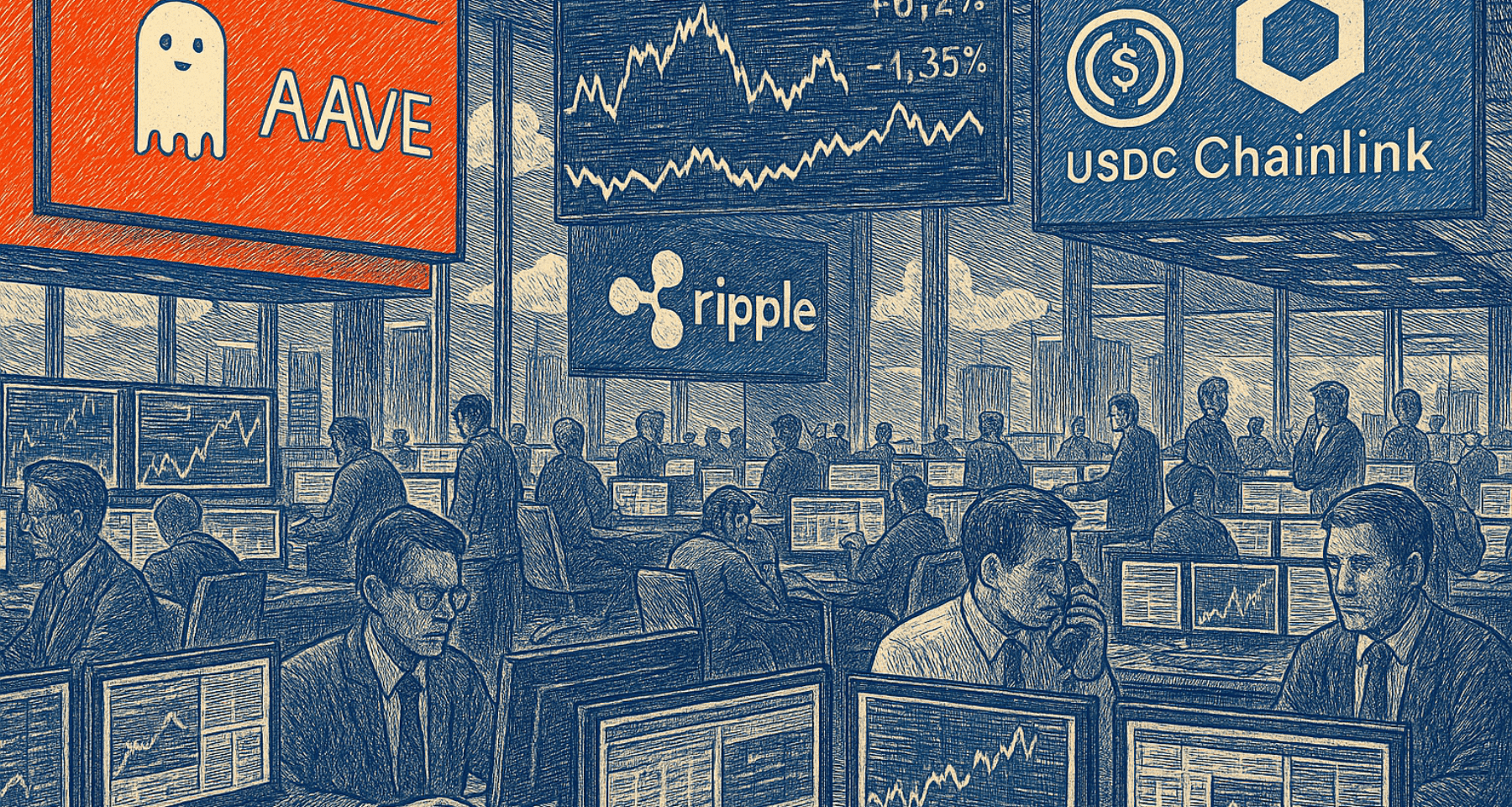 Aave Horizon con Ripple, Chainlink e 2 mega gestori per DeFi RWA
