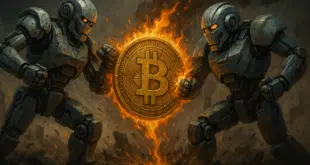 Veiocolo robot guerra bitcoin