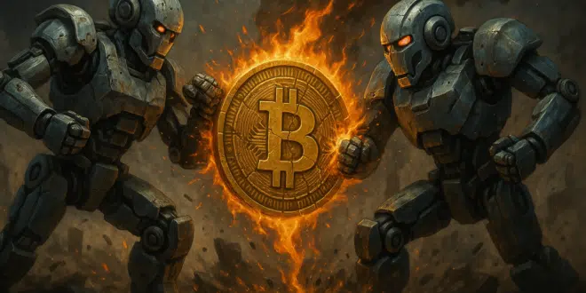 Veiocolo robot guerra bitcoin