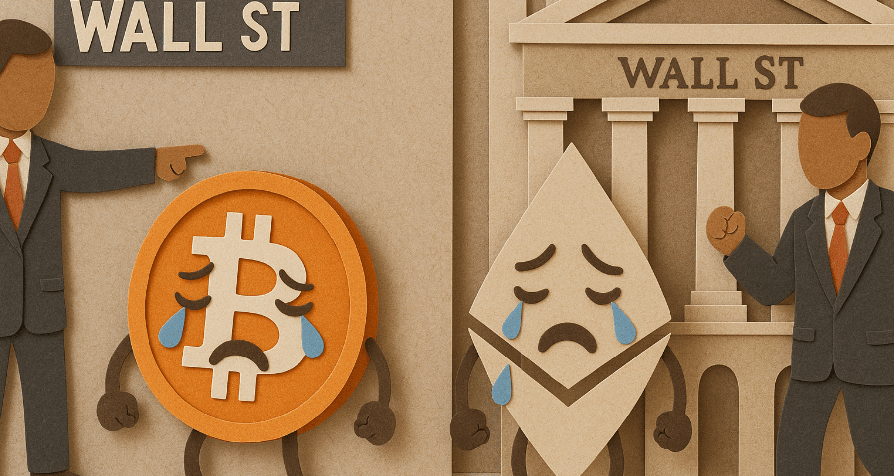 Wall Street TRADISCE Bitcoin e Ethereum: 1 miliardo POLVERIZZATO