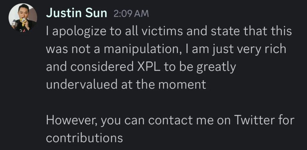 fake justin sun