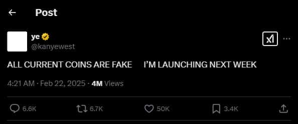 annuncio kanye west crypto