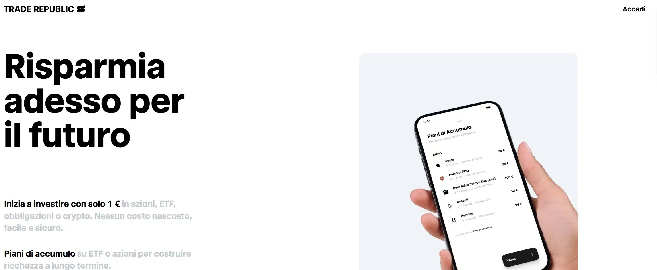 Trade Republic - migliori piattaforme PAC criptovalute