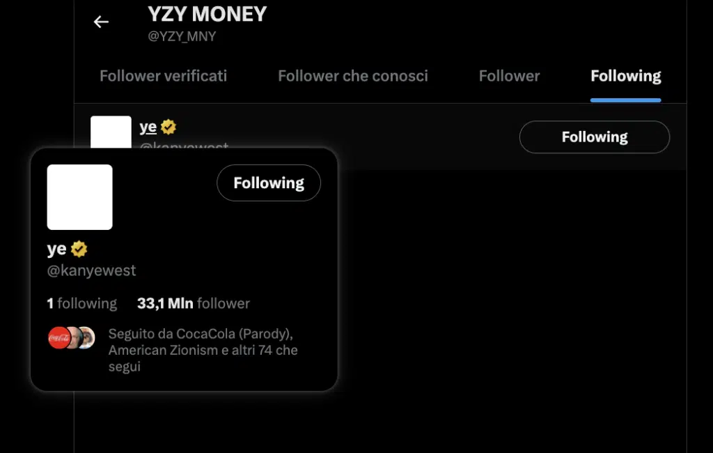 accouunt x token kanye west