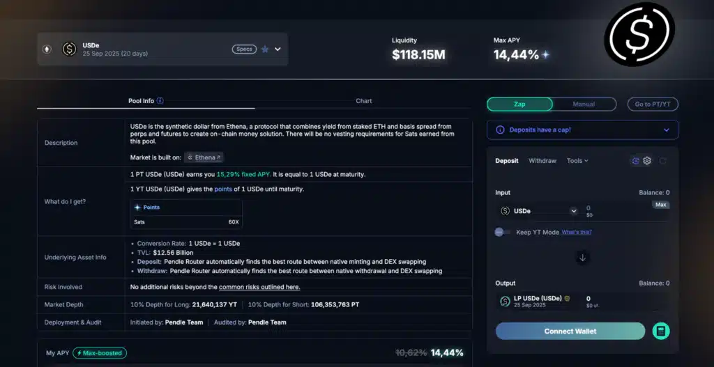 Pendle LP stablecoin