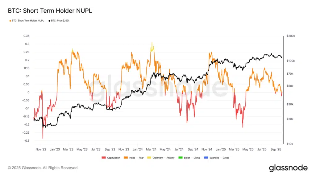 Bitcoin on-chain NUPL