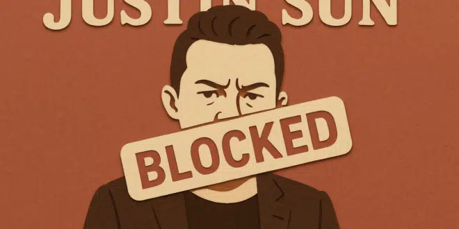 Justin Sun Bloccato