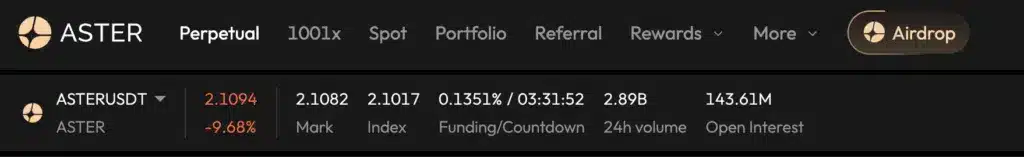 Aster enormi funding