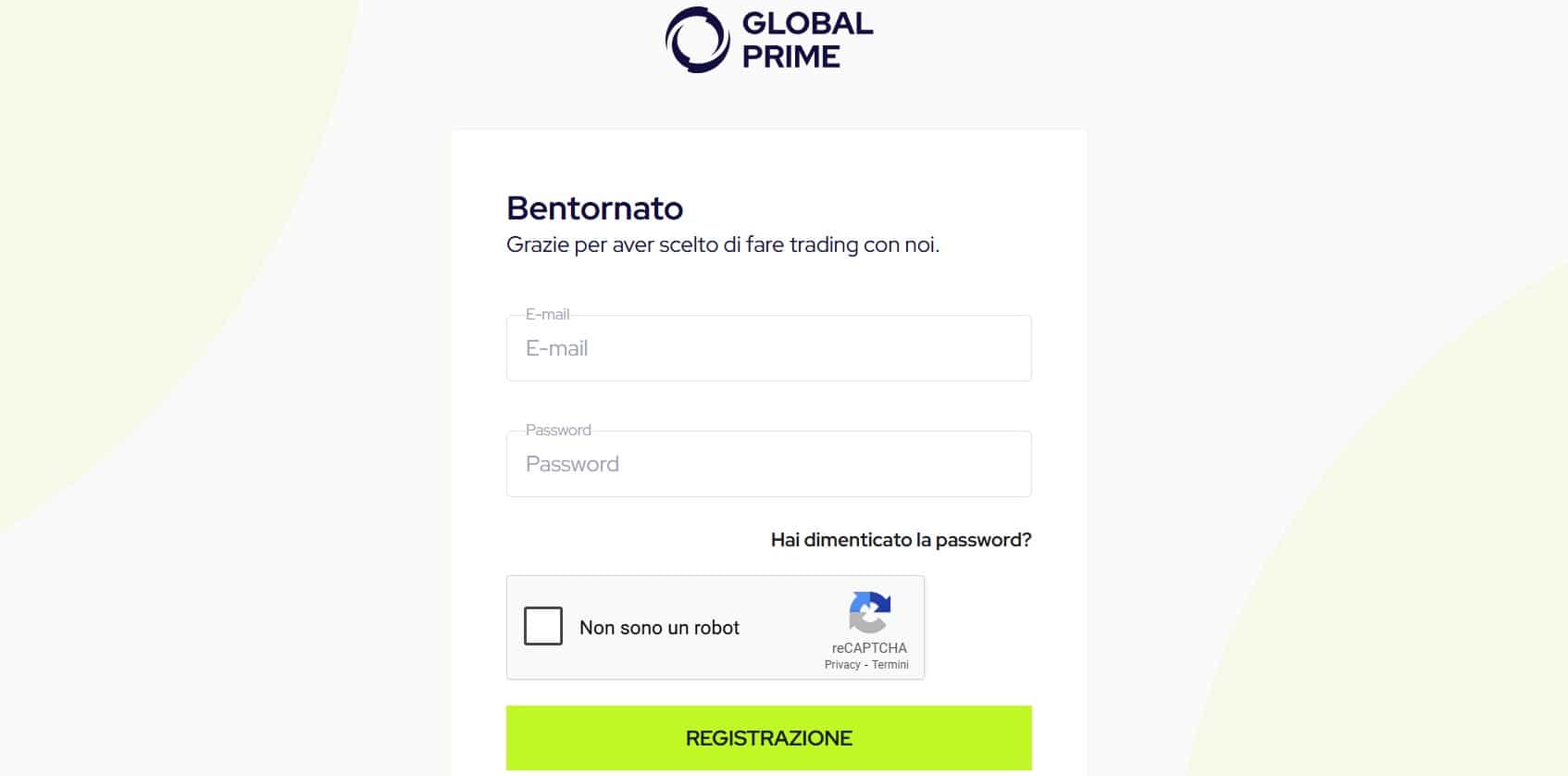 Global Prime - login