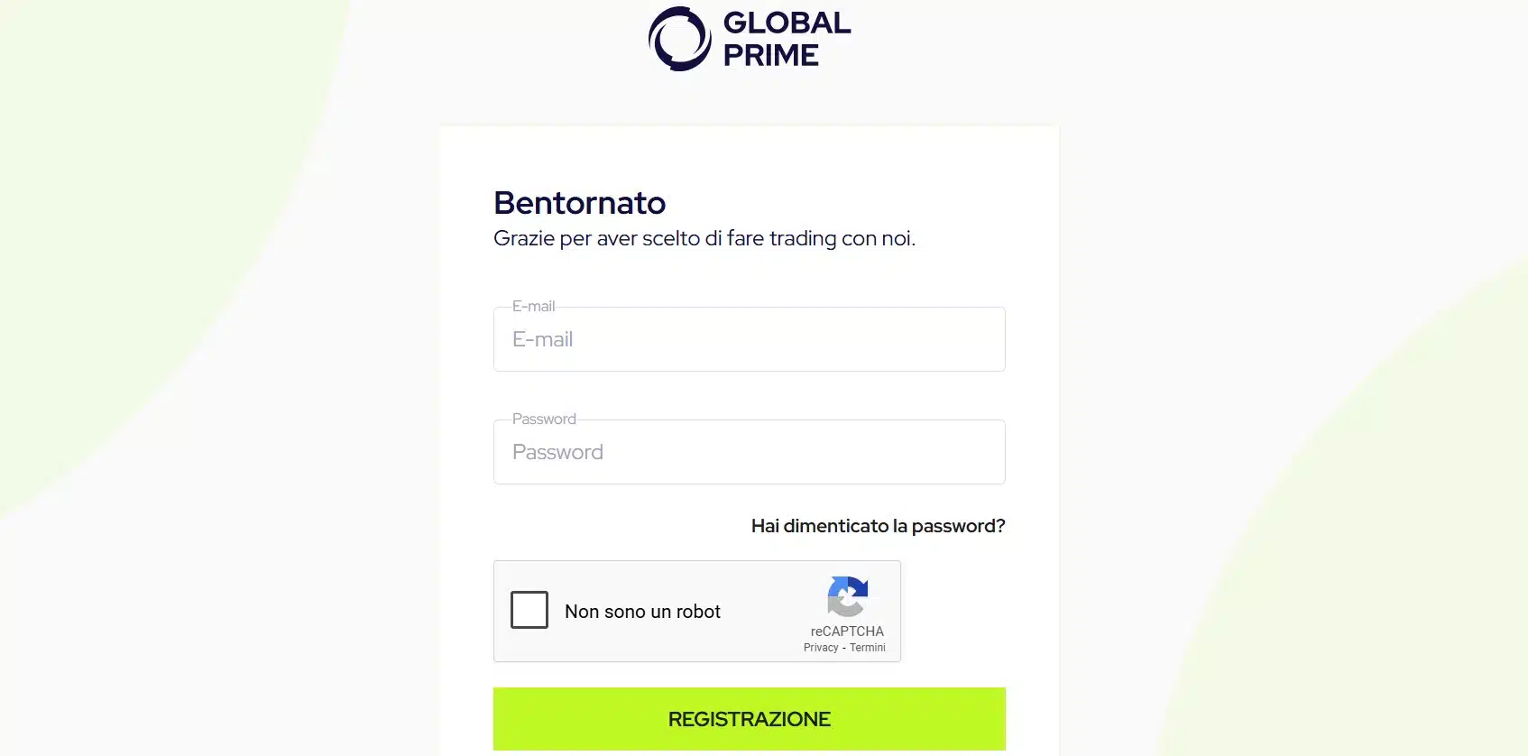 Global Prime - login