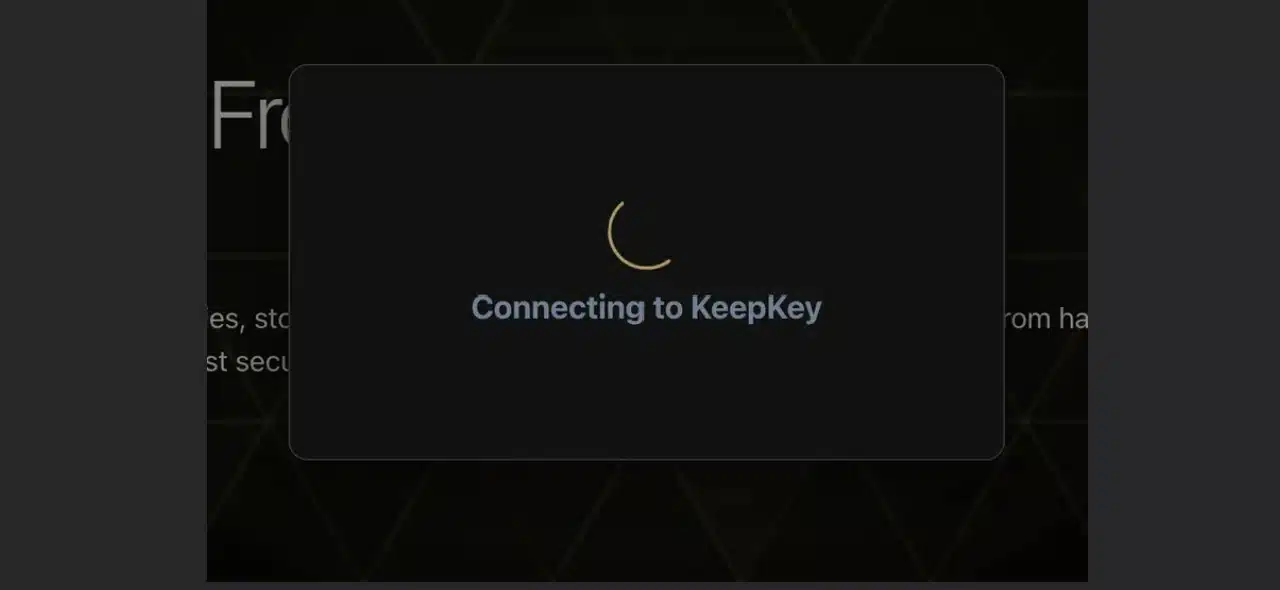 KeepKey collegamento con il PC