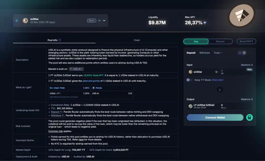 Pendle airdrop susdai