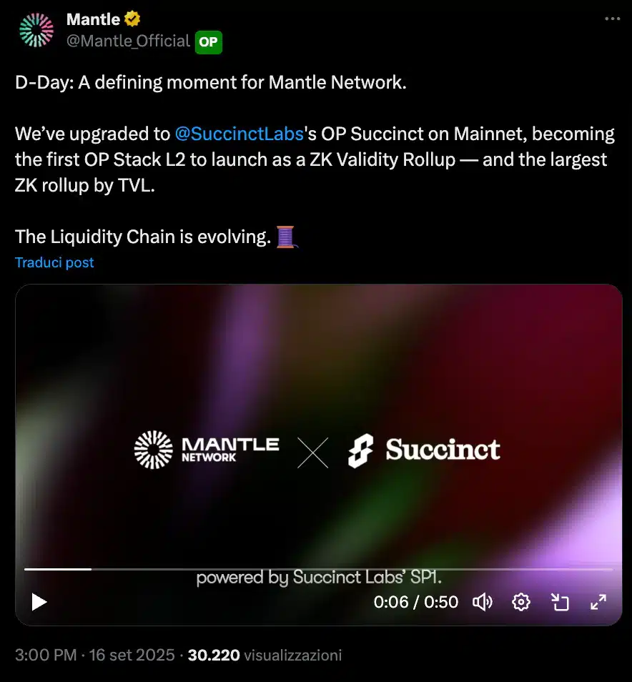 Succint Labs zk mantle