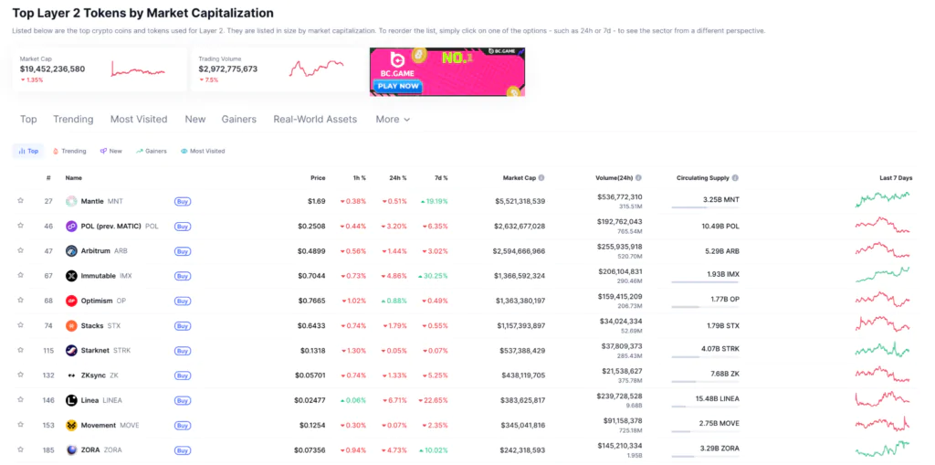 token mantle layer-2