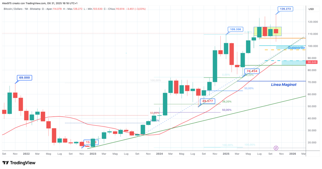 Bitcoin (BTC) - Monthly novembre 2025