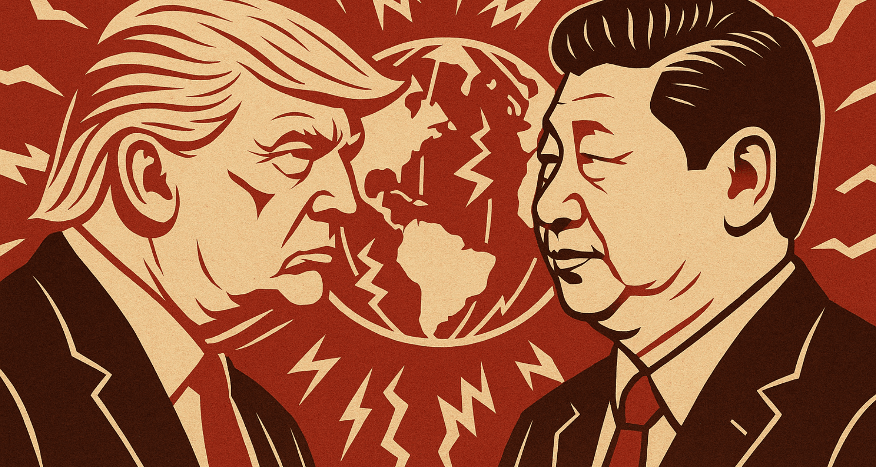 Guerra totale commerciale tra USA e Cina: Bitcoin e crypto correggono, azionario a picco