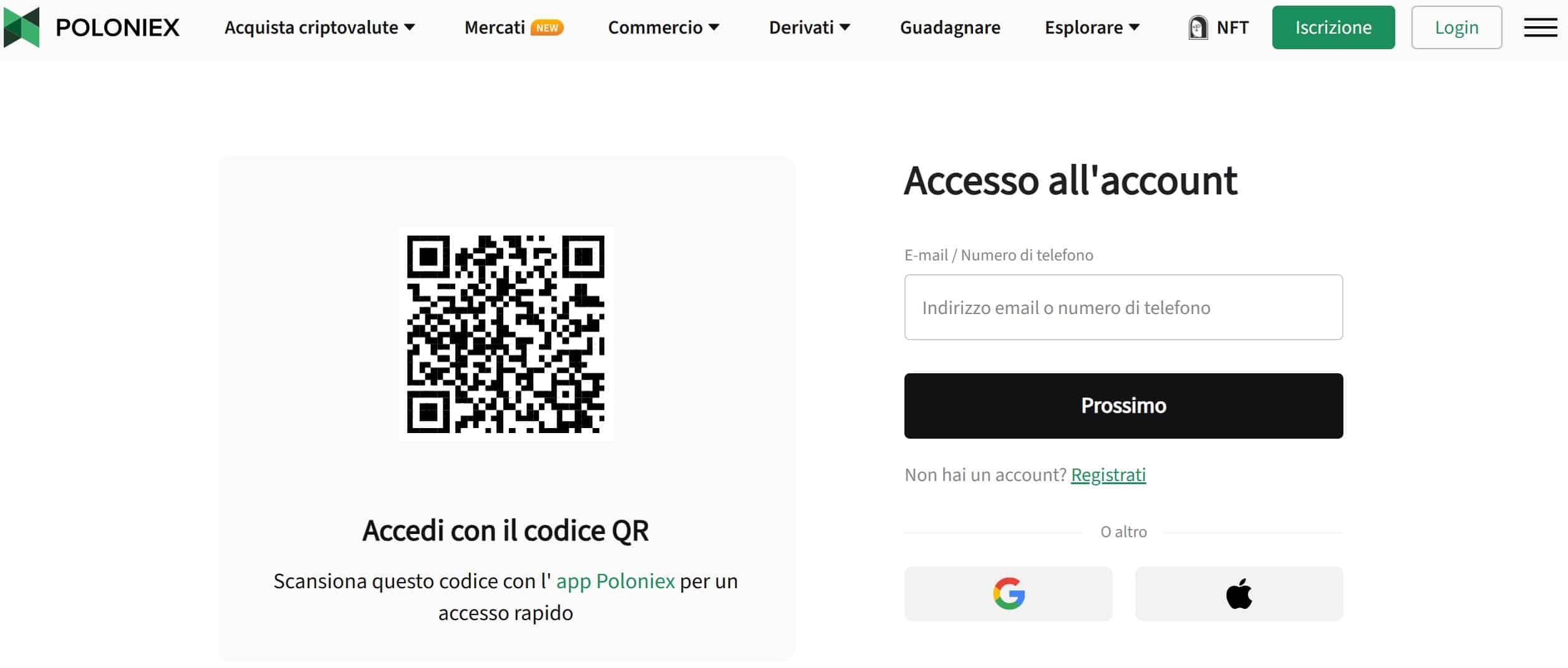 Poloniex - Login