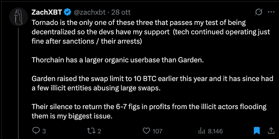 garden diversa da altri protocolli