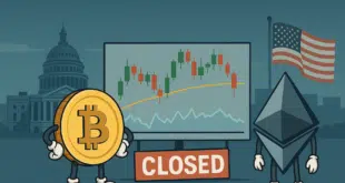 Bitcoin - S&P 500 - shutdown