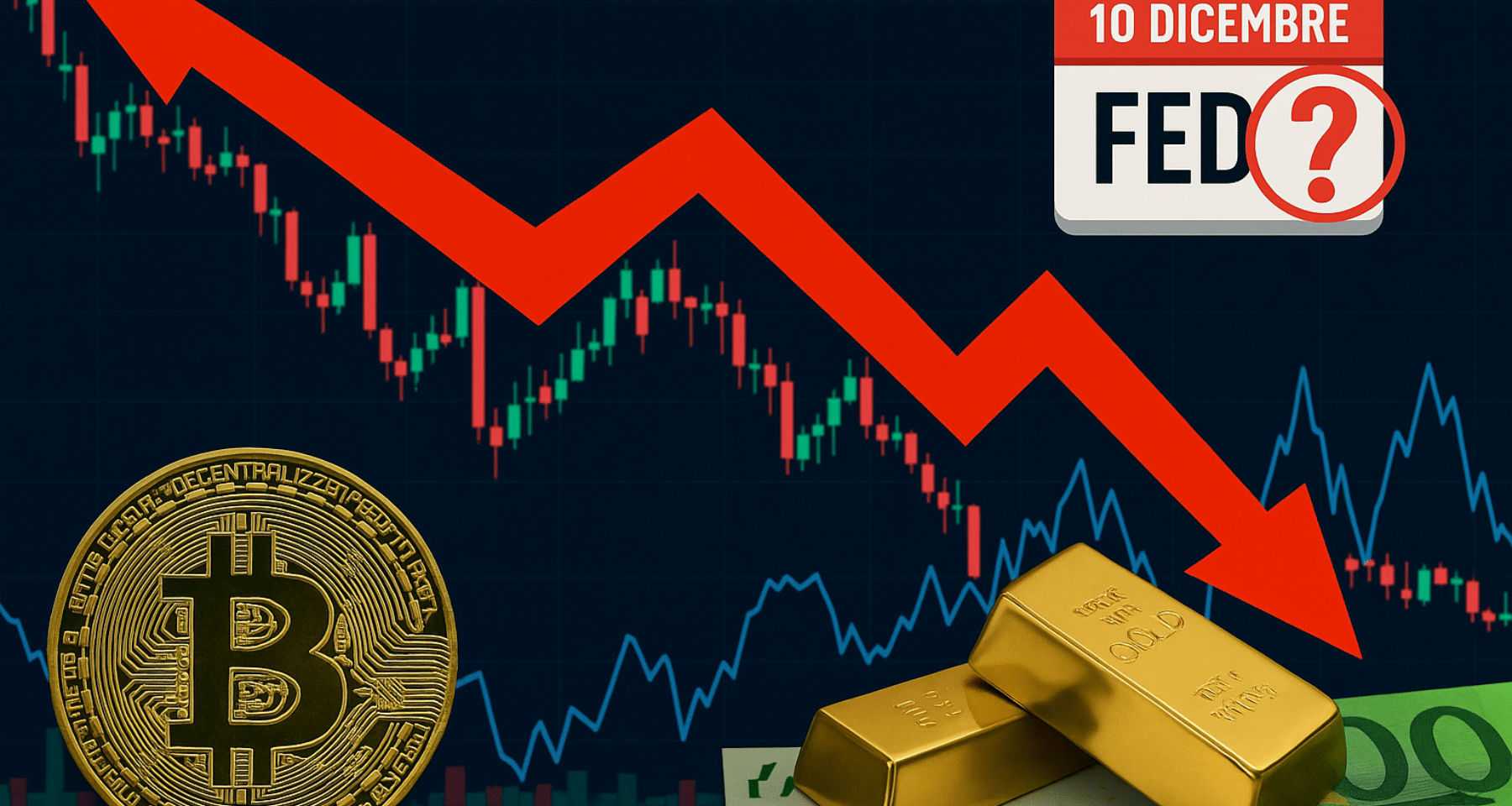 Bitcoin e crypto in caduta. Wall Street e indici tengono, ma chi sale?  [Analisi] - Criptovaluta.it®