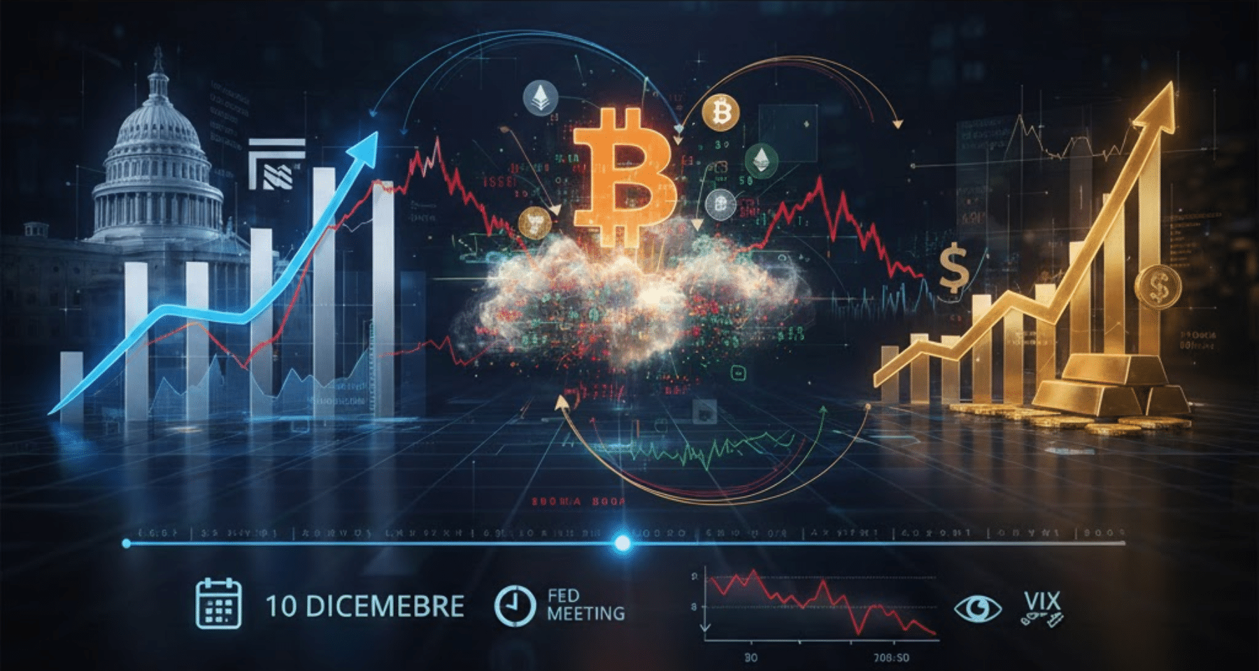 Bitcoin rompe le correlazioni storiche. Dollar Index si indebolisce in attesa di Fed