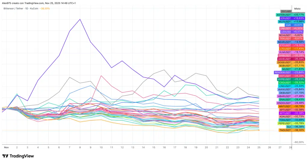 Crypto Top 50 a novembre 