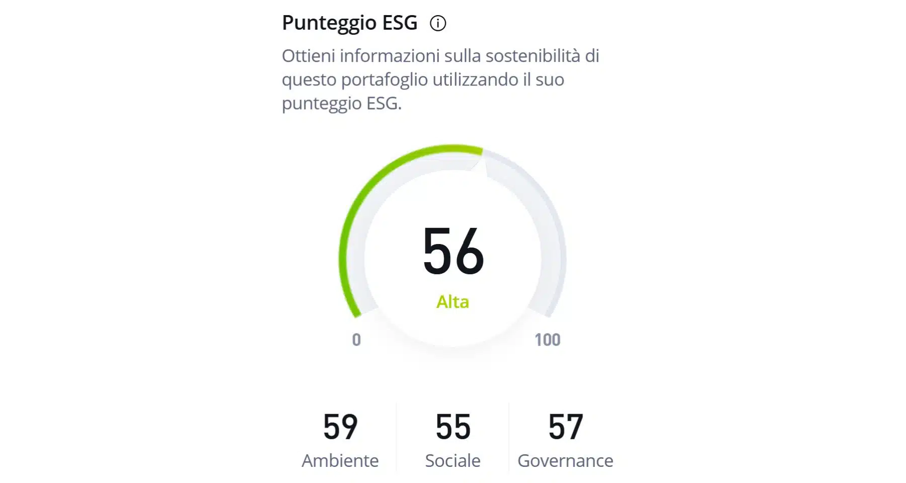 Punteggio ESG sul portfolio di Alessio Ippolito