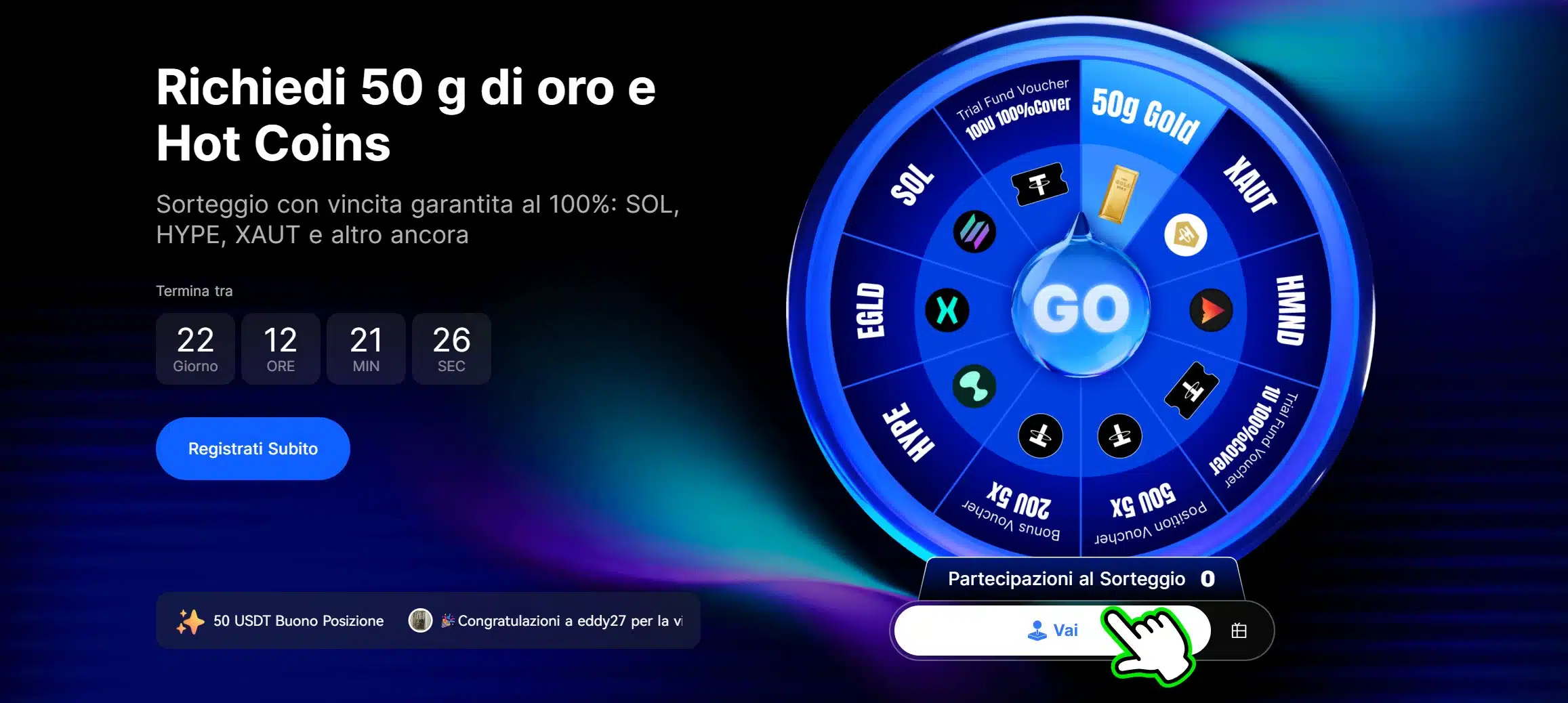 BingX campagna ad estrazione