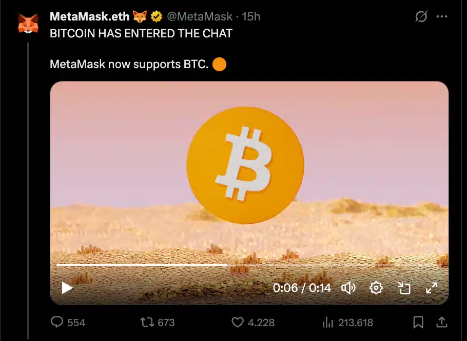 Metamask Bitcoin