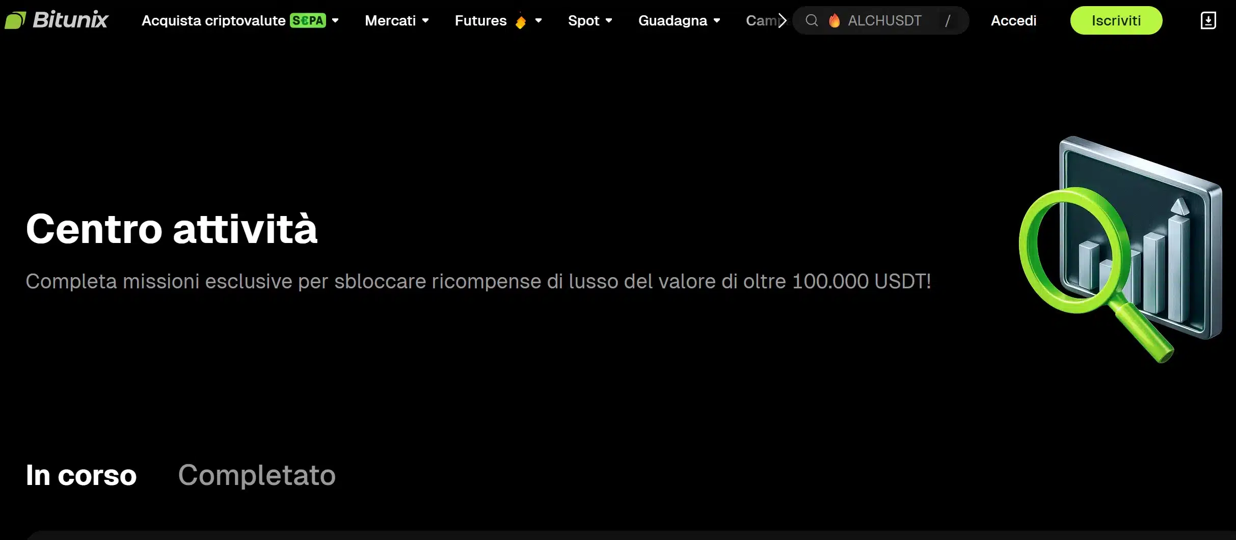 Bitunix Bonus Task - centro attività