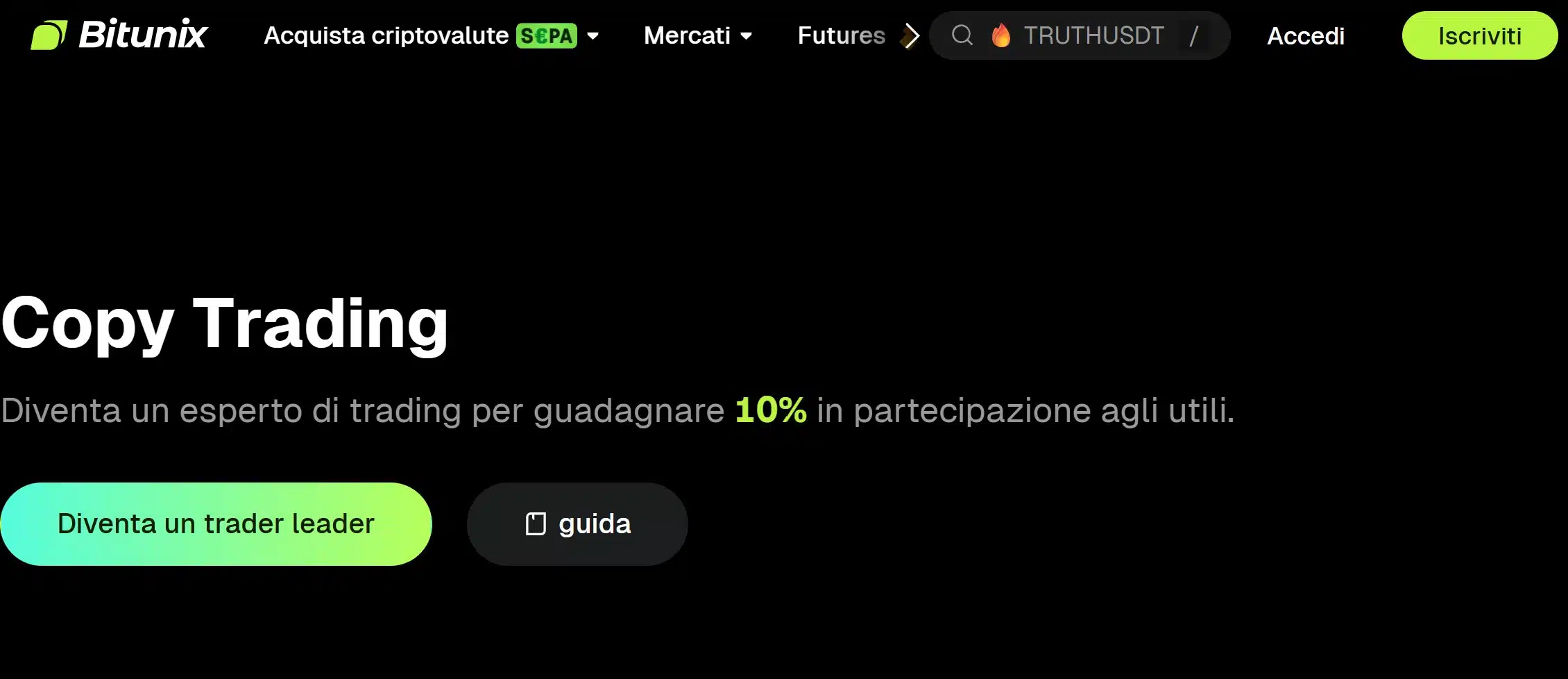 Bitunix Copy Trading - cos'è