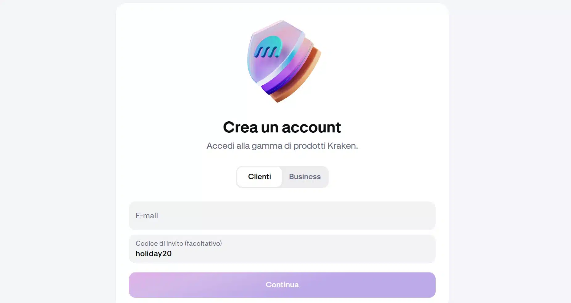 Bonus Bitcoin 20 dollari Kraken - registrazione