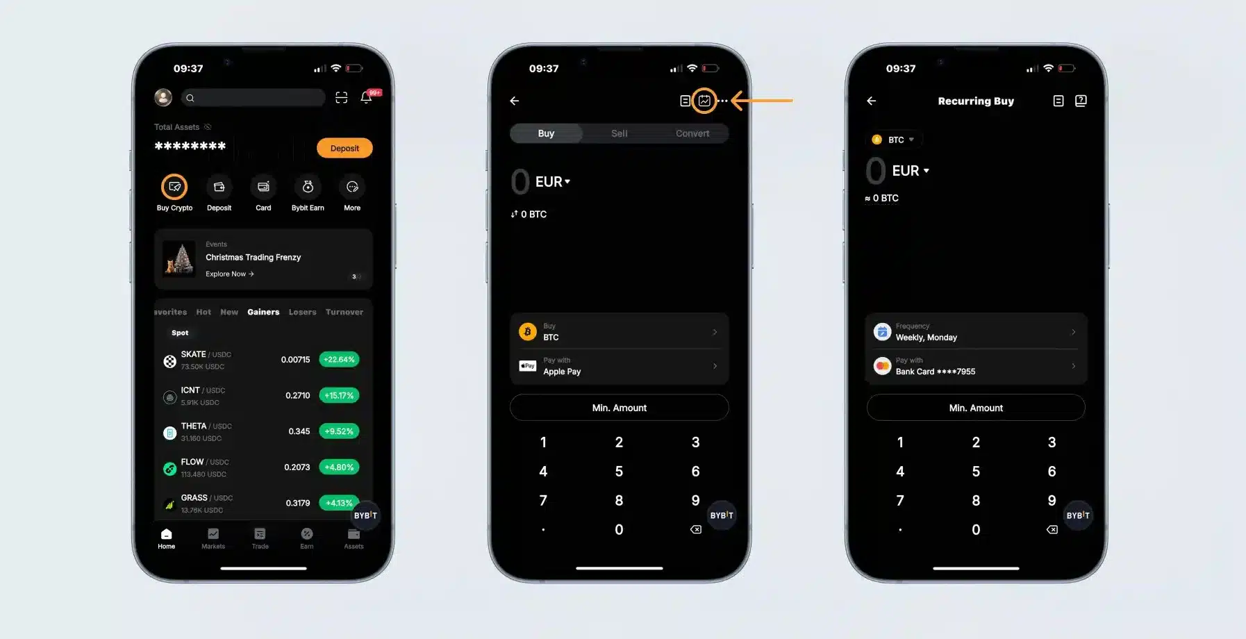 Bybit Recurring Buy sull'app