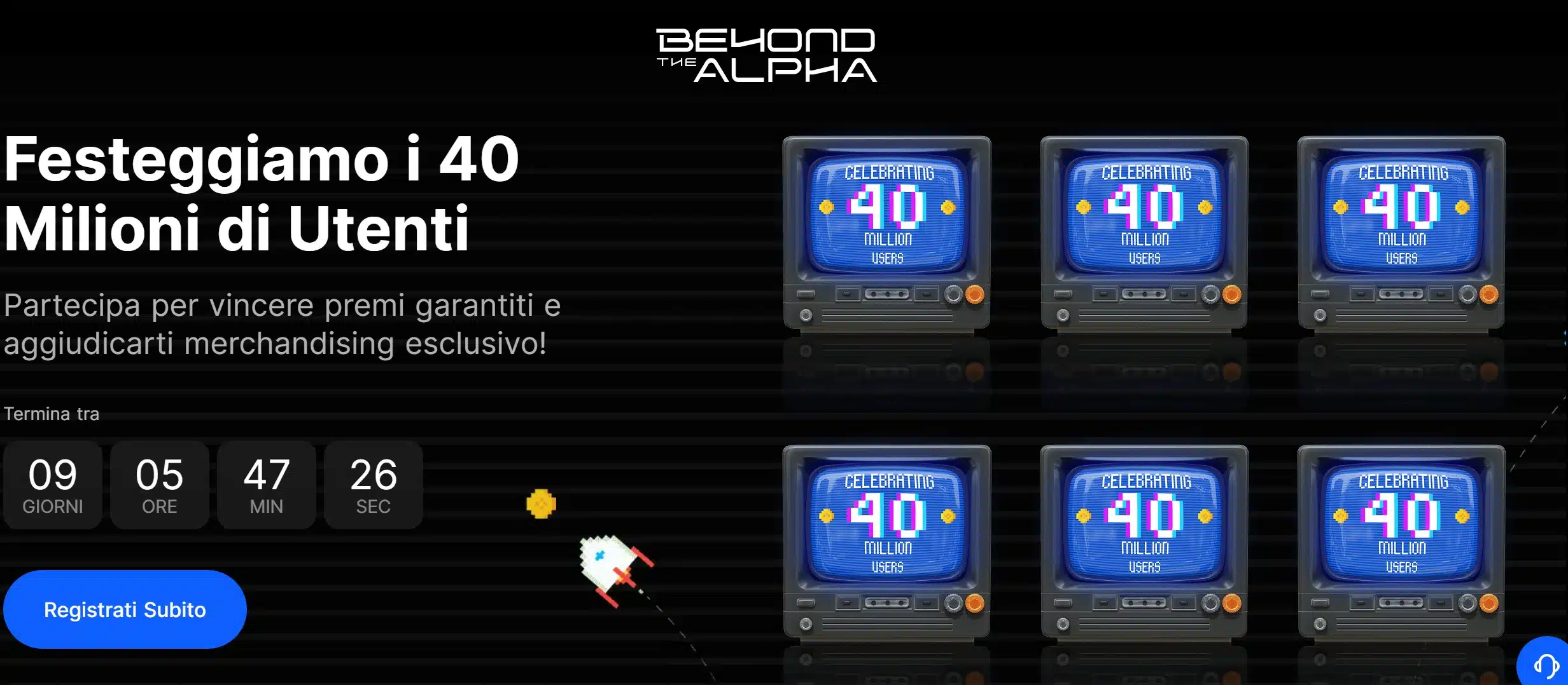 Campagna BingX - festeggiare i 40 milioni di utenti
