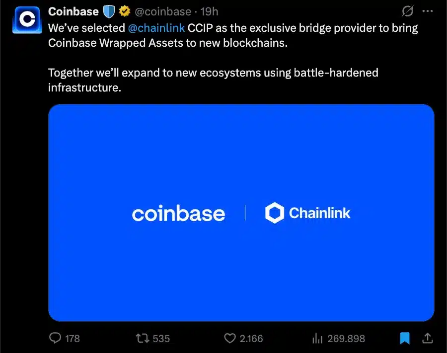 Coinbase Chainlink
