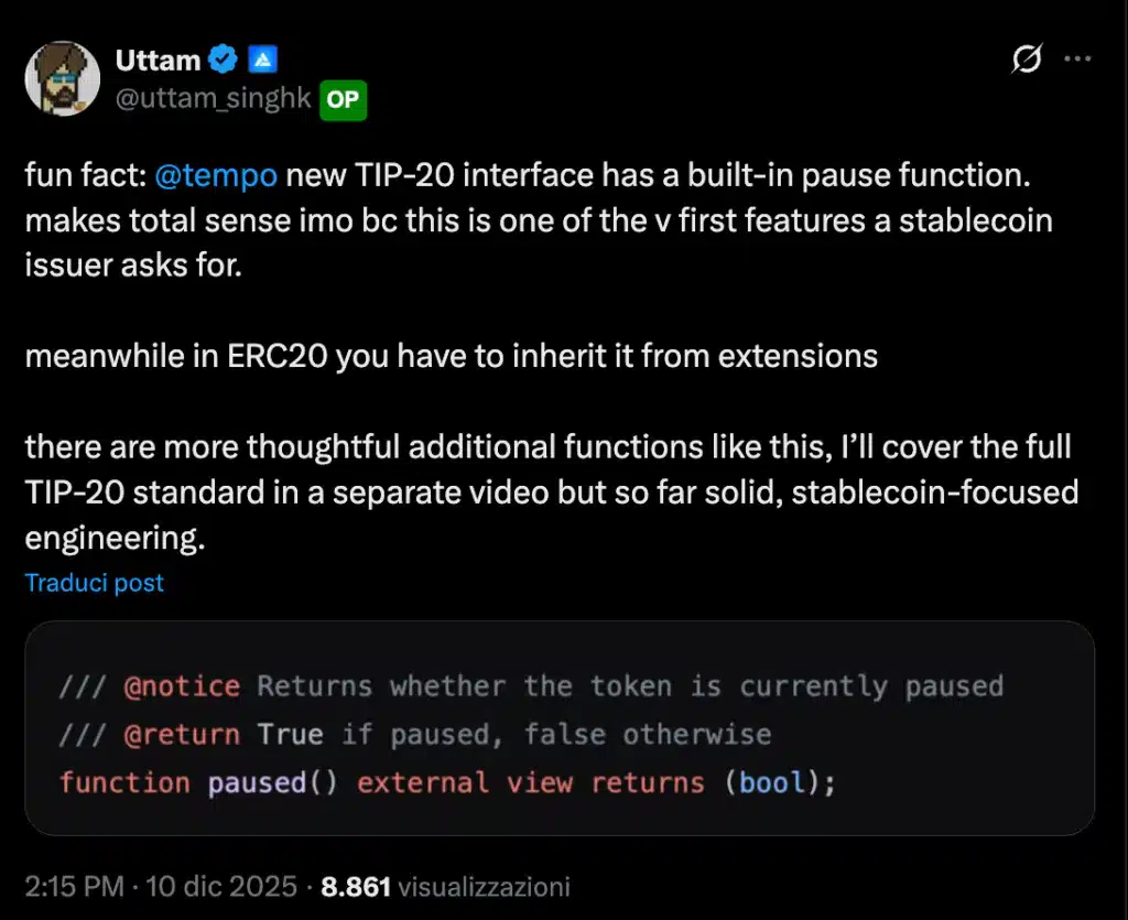 Funzione centralizzata tempo