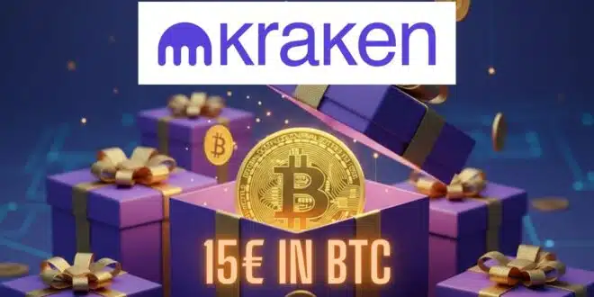 Kraken bonus 15€ in BTC