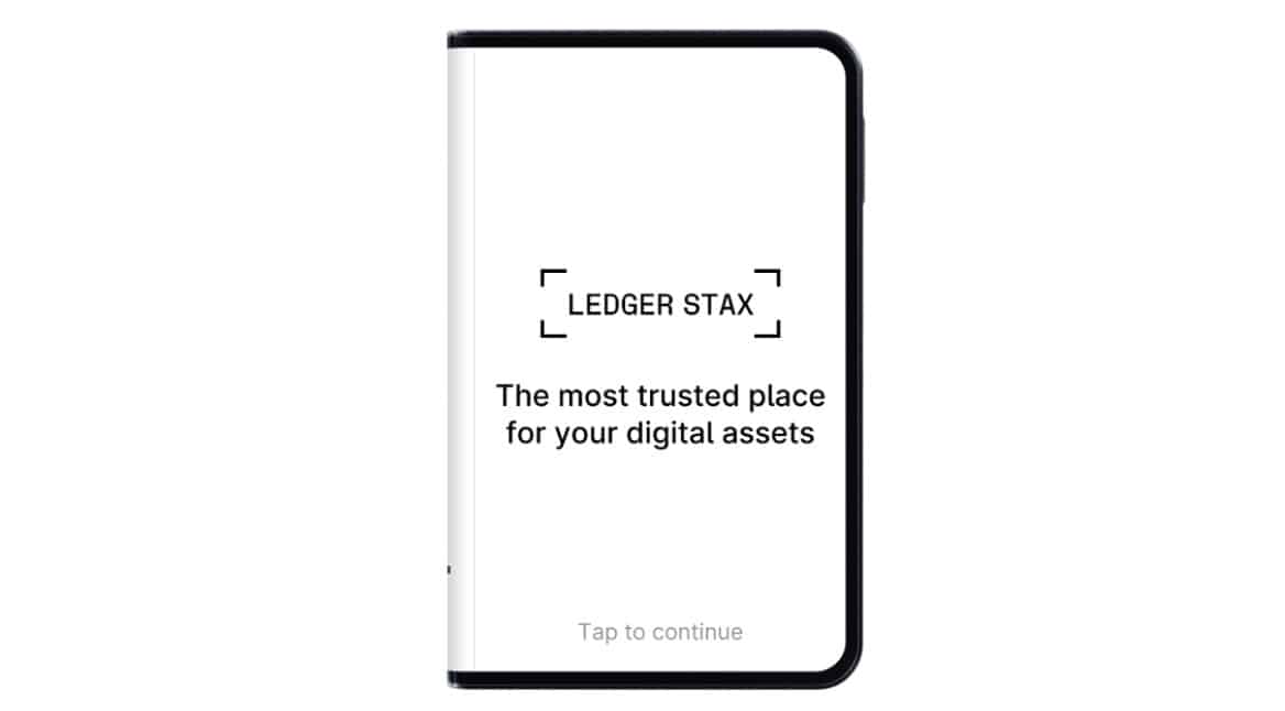 Ledger Stax: accensione
