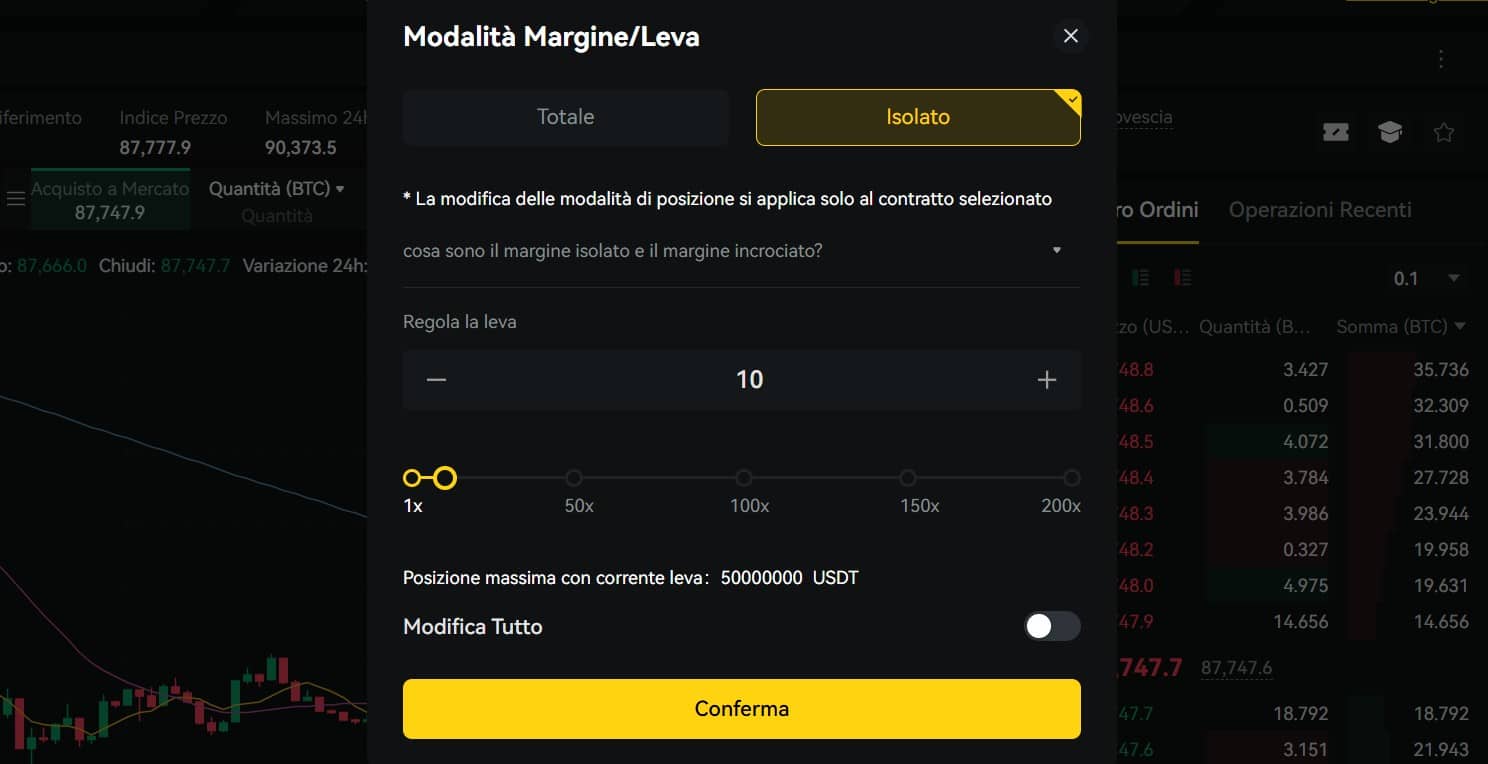Leva finanziaria su BYDFi